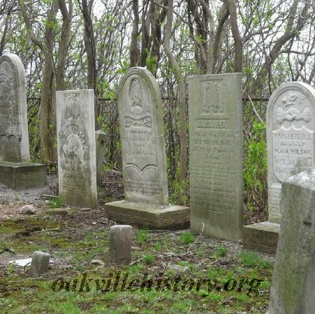 Wilson family grave site in Oakville/St. Mary's Pioneer Cemetery