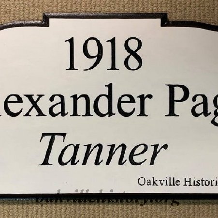609 Fourth Line Plaque