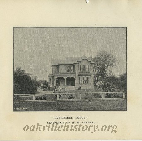 Residence of W. H. Speers from Beautiful Oakville, 1984