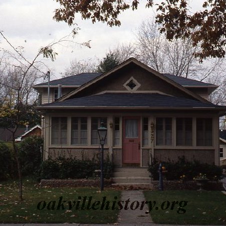 327 Maple Street circa 1989, taken by the Town of Oakville