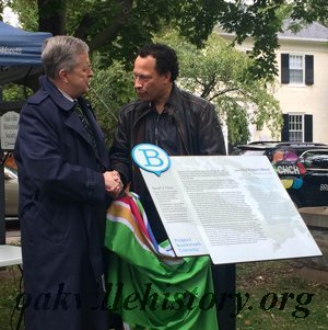 Project Bookmark Canada Unveiling - Author Lawrence Hill and Mayor Burton