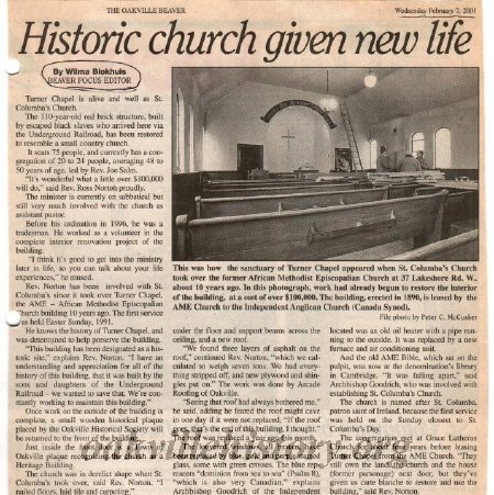 Article on St. Columba Church