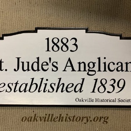 St. Jude's Anglican Church plaque