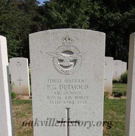 Percy Detmold, Air Gunner Gravestone, Rheinberg, Germany