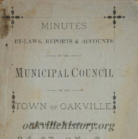 Minutes of Town Council - 1876, P. A. McDougald, Esq, Mayor