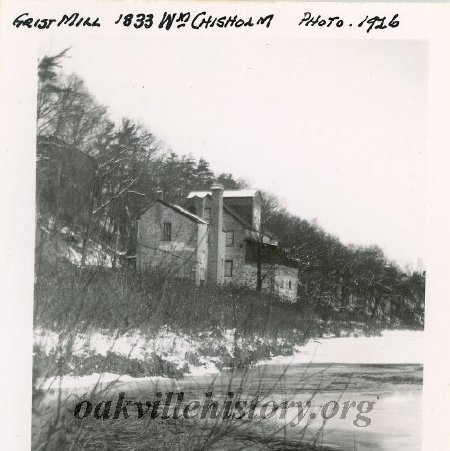 Chisholm mill in 1926, just down-river from Speers Road